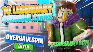 These 10 Roblox My Hero Mania LEGENDARY OVERHAUL CODES Gave Me A LEGENDARY QUIRK Secret Codes [upl. by Eserrehs488]