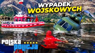 Polska Policja  Wypadek HELIKOPTERA WOJSKOWEGO 🚁🔥 [upl. by Nerat766]