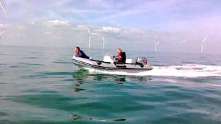 Zodiac Pro 420 7 man rib boat ribs 40hp honda 4 [upl. by Adnohrahs]