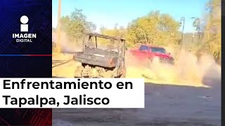 Fuerte enfrentamiento en Tapalpa Jalisco por supuesta captura de mando del CJNG [upl. by Bethesde83]