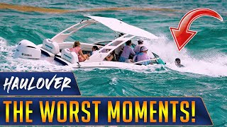 THE WORST BOAT FAILS EVER FILMED AT HAULOVER INLET BOAT SINKING  WAVY BOATS [upl. by Hy324]