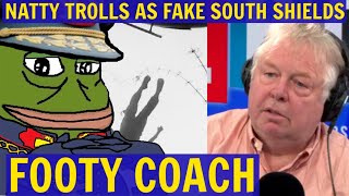 Groyper Natty TROLLS as FAKE South Shields Footy Coach Supporting WHITE LIVES MATTER  LBC [upl. by Keryt861]