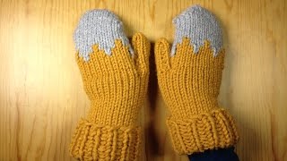 How to Loom Knit a Pair of Gloves  Mittens DIY Tutorial [upl. by Trevah]