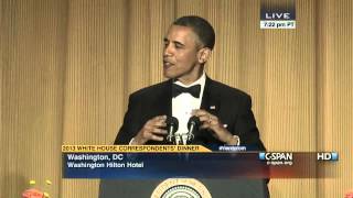 President Obama at 2013 White House Correspondents Dinner CSPAN [upl. by Johna]