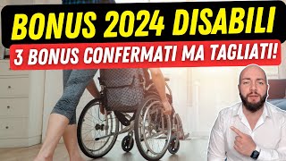 BONUS DISABILI 2024 INPS 3 bonus confermati per il nuovo anno [upl. by Eleahcim50]