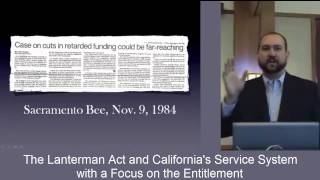 The Lanterman Act with a Focus on the Entitlement [upl. by Kelda260]