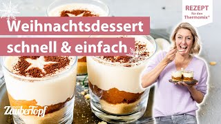 😍 🌟 Schnelles Schichtdessert Cremiges BratapfelTiramisu im Glas  Thermomix® Rezept [upl. by Carissa]