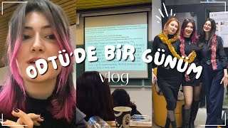 odtüde bir gün dersler üniversite hayatıyılbaşı temalı sunum günü🎄🎀  VLOG5 [upl. by Vladamir]