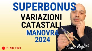 Superbonus 2024 verifiche catastali frazionamenti e aggiornamento [upl. by Raeann]