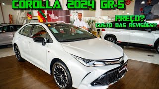 LANÇAMENTOToyota Corolla 2024 GRS Preço Custo das revisões O Corolla como você nunca viu [upl. by Ko]