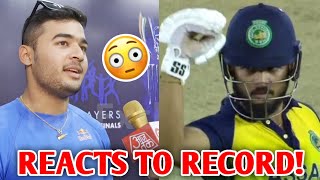 Riyan Parag another WORLD RECORD Reacts 😱 Riyan Parag Syed Mushtaq Ali Trophy Batting News [upl. by Acined]