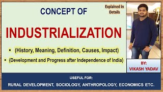 Industrialization  History meaning Definition cause amp Impact  complete notes in English [upl. by Suissac]