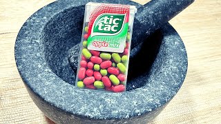 ASMR MORTAR amp PESTLE  Experiment with Tic Tac Candies  satisfying [upl. by Aninay222]