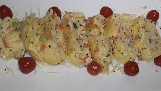 أومليت البيض الكوري\وصفة أومليت\Omelet recept\Koreaanse omelet\Ei recept\وصفة بيض\كيفية عمل أومليت\ [upl. by Lil426]