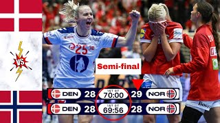 Denmark Vs Norway Handball Highlights Semifinal Womens world cup 2023 [upl. by Nocaj]