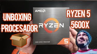 UNBOXING PROCESADOR AMD RYZEN 5 5600X👍😎💪 [upl. by Ainivad]