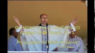 Gospino vrilo Ovčarevo propovijed fra Mario Knezović [upl. by Nan114]