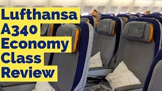 Flight Review  Lufthansa A340 Economy Class  Frankfurt to San Diego [upl. by Artemisia]