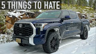 2022 Tundra  5 Things I Dont Like [upl. by Kung]