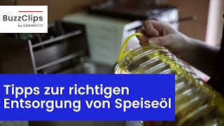 So entsorgen Sie Speiseöl richtig [upl. by Giulietta]