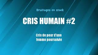 CRI HUMAIN 2 Femme poursuivie bruitage gratuit [upl. by Nivrag]