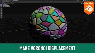 Blender Tutorial  VORONOI TEXTURE DISPLACEMENT [upl. by Rist]