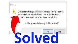 Fix you don’t have permission to save in this location windows 10  11 [upl. by Aleicarg]