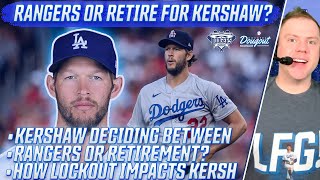 Dodgers Rumors Clayton Kershaw to Sign With Rangers or Retire How Lockout Impacts Kershaws Future [upl. by Lulita]