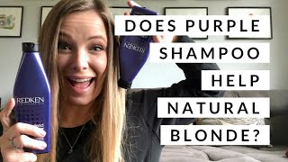 Redken Blondage Purple Shampoo Review on Natural Blonde [upl. by Roswell]