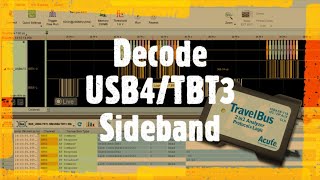 USB4TBT3 Sideband SB Channel Decode Live mode  TB3016F Logic Analyzer  Acute Technology Inc [upl. by Bourke]