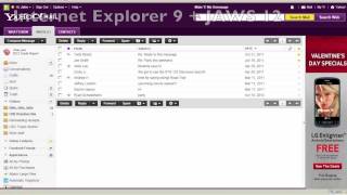 Yahoo Mail Read Email Messages with JAWS 12 and IE9 Updated [upl. by Prager]