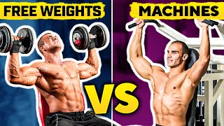 BUILDING MUSCLE FAST Free Weights or Machines  Whats the BEST CHOICE [upl. by Anne-Marie]