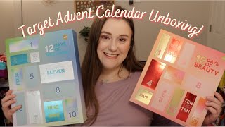 TARGET BEAUTY amp WELLNESS ADVENT CALENDAR UNBOXING [upl. by Mylan]