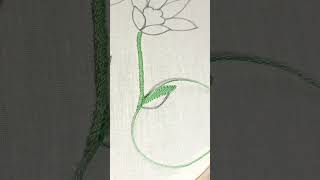 Blanket stitch Leaf tutorial video shortvideo [upl. by Eiznek]