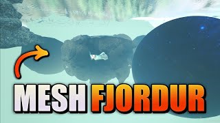 How To Mesh Ark Labyrinth Cave Fjourdor Under 5min  Scuba  2 dinos needed Ark Survival Evolved [upl. by Hermione]