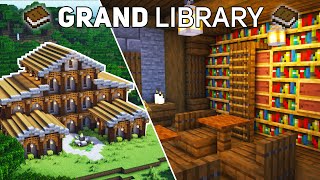 Minecraft Grand Library Tutorial how to build [upl. by Elinad922]