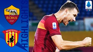 Roma 52 Benevento  Dzeko and Pedro Seal Big Win for Roma  Serie A TIM [upl. by Ruvolo]