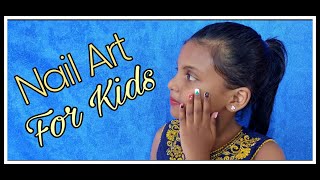 FIVE EASY NAIL ART FOR KIDS [upl. by Odin684]