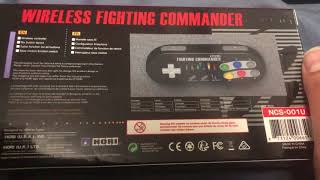 Snes Classic Review Hori Fighting Wireless Commander box [upl. by Kcirdorb]