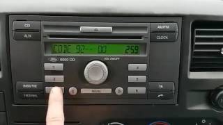 Ford radio 6000CD unlock code M series [upl. by Reywas]