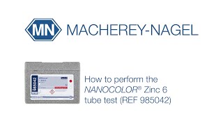 Tutorial NANOCOLOR Zinc 6  985042 [upl. by Ida]