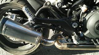 BENELLI LEONCINO 500 CUSTOM EXHAUST  SS LINK PIPE  SALYANGOZ BORU [upl. by Brottman]