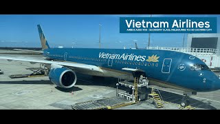 New Changes  Vietnam Airlines AIRBUS A350900 Economy Class  Melbourne to Ho Chi Minh City [upl. by Rigdon]