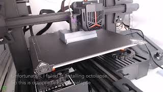 Progress update  octoprint setup on my creality pro Ender 3  3D printer [upl. by Eiduam]