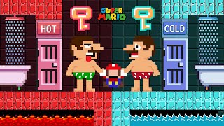 Super Mario Bros BUT Super Mario HOT vs COLD Challenge the Ultimate Mega FIRE and ICE  King Mario [upl. by Eta]