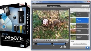 Roxio Easy VHS To DVD 3 Plus To Transfer VHS Hi8 V8 or Analog Camcorders Videos To DVD [upl. by Eecyac]