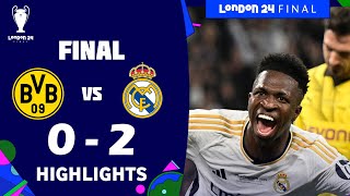 Borussia Dortmund 02 Real Madrid  Résumé et Buts  Finale de la Ligue des Champions de lUEFA 2024 [upl. by Annaiel711]