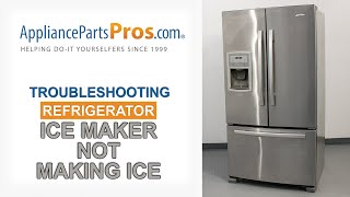 Refrigerator Ice Maker Not Working  Top 3 Reasons amp Fixes  Kenmore Whirlpool Frigidaire amp more [upl. by Novelia]