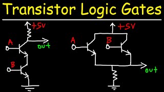 Transistor Logic Gates  NAND AND OR NOR [upl. by Casanova]