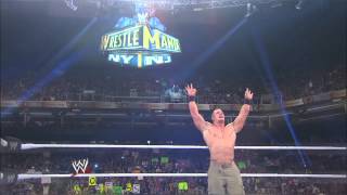 A look at the WrestleMania 29 WWE Championship Match between The Rock and John Cena Raw March 11 [upl. by Behah]